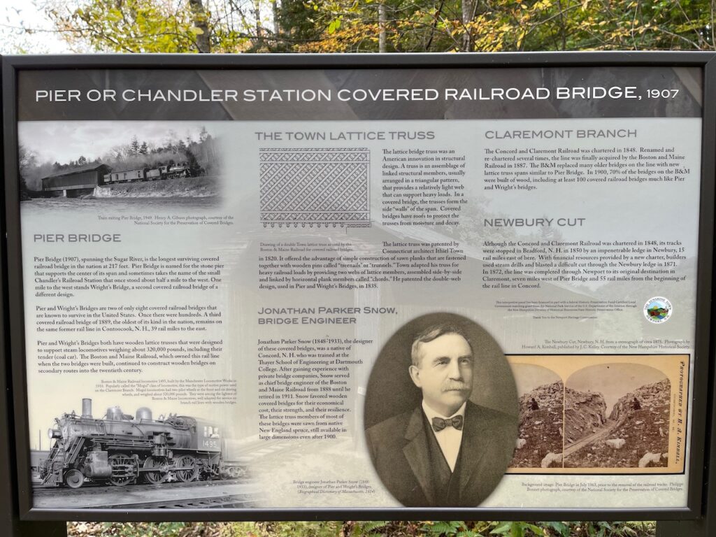 Pier bridge plaque